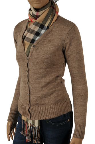 BURBERRY Ladiesâ?? Button Front Cardigan/Sweater #135