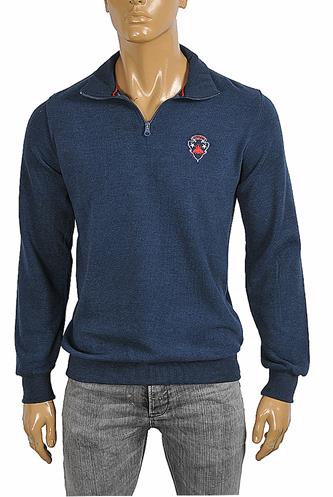 GUCCI Menâ??s knitted sweater in navy blue color 105