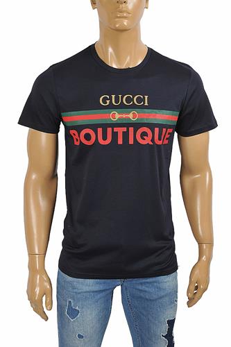 GUCCI Menâ??s Boutique print T-shirt 298