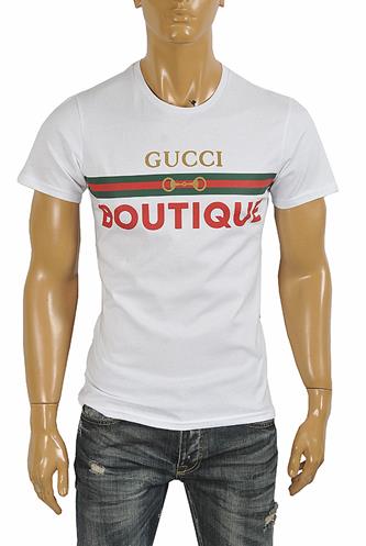 GUCCI Menâ??s Boutique print T-shirt 299