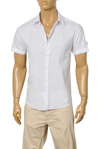 Mens Designer Clothes | EMPORIO ARMANI Men's Short Sleeve Shirt #187