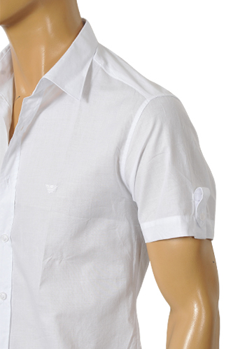 Mens Designer Clothes | EMPORIO ARMANI Men's Short Sleeve Shirt #187
