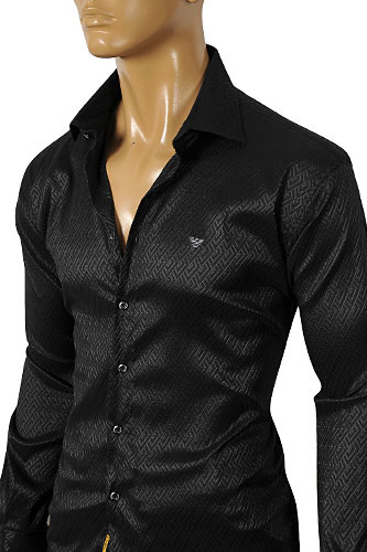 Mens Designer Clothes | ARMANI JEANS Men's Dress Shirt #163