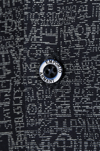 Mens Designer Clothes | EMPORIO ARMANI Menâ??s Button Up Dress Shirt In Grey #231