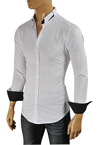 Mens Designer Clothes | EMPORIO ARMANI Men's Dress Shirt #255