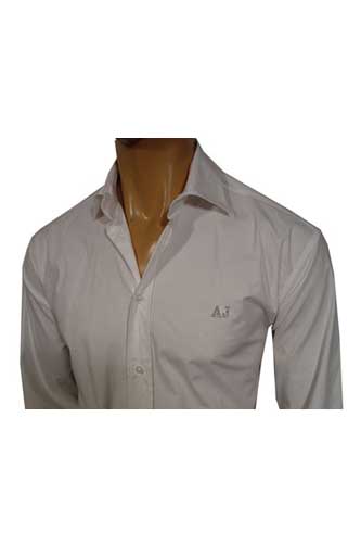 Mens Designer Clothes | ARMANI JEANS Button Dress Shirt #65
