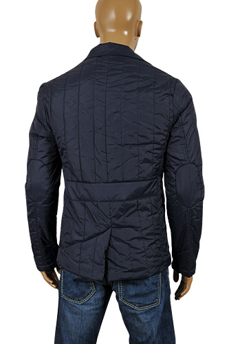 Mens Designer Clothes | ARMANI JEANS Menâ??s Button Up Jacket in Navy Blue #118