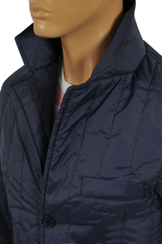Mens Designer Clothes | ARMANI JEANS Menâ??s Button Up Jacket in Navy Blue #118