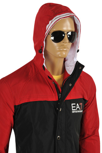 Mens Designer Clothes | EMPORIO ARMANI Windproof/Waterproof Zip Up Jacket #119