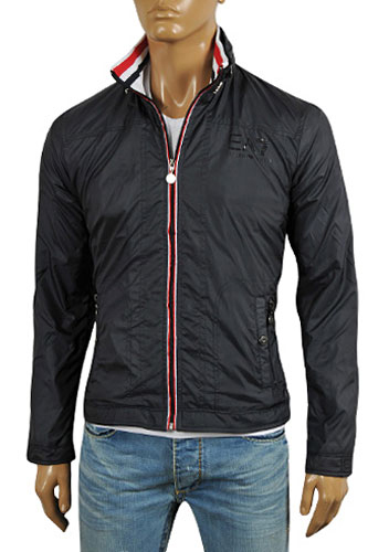 Mens Designer Clothes | EMPORIO ARMANI Men's Windproof/Waterproof Zip Up Jacket #121
