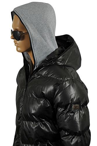 Mens Designer Clothes | ARMANI JEANS Men's Winter Warm Hooded Jacket #125