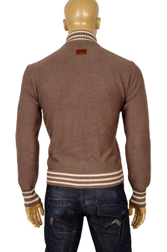 Mens Designer Clothes | EMPORIO ARMANI Mens Artificial Leather/Knit Jacket #83