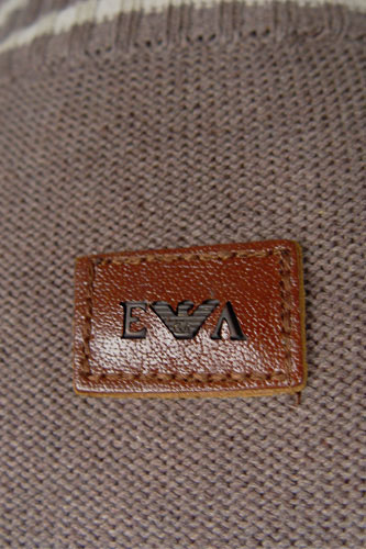 Mens Designer Clothes | EMPORIO ARMANI Mens Artificial Leather/Knit Jacket #83