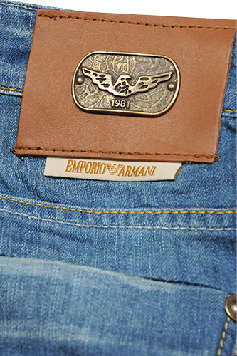 Mens Designer Clothes | EMPORIO ARMANI Men's Classic Blue Denim Jeans #116