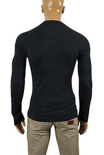 Mens Designer Clothes | ARMANI JEANS Men's Long Sleeve Fitted Shirt #244
