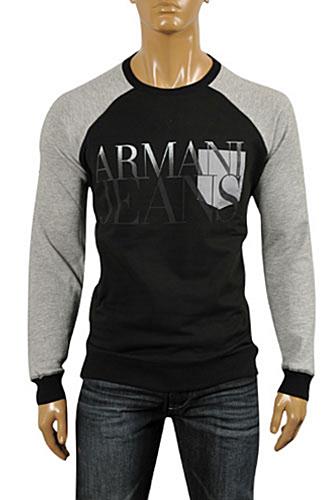 Mens Designer Clothes | ARMANI JEANS Men's Long Sleeve Fitted Shirt #245