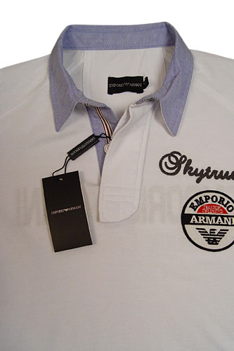 Mens Designer Clothes | EMPORIO ARMANI Cotton Mens Polo Shirt #148
