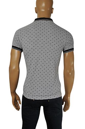 Mens Designer Clothes | This ARMANI JEANS Men's Polo Shirt in gray color. Each piece of