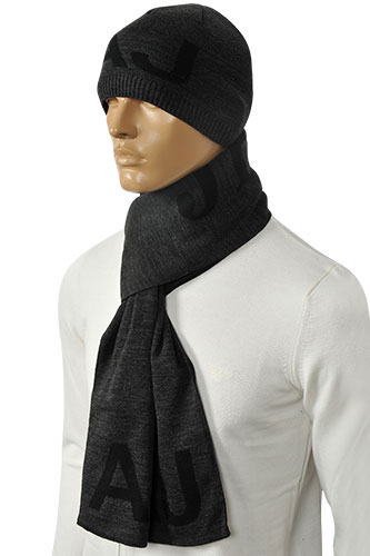 Mens Designer Clothes | EMPORIO ARMANI Men's Hat/Scarf Set #82