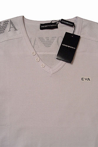 Mens Designer Clothes | EMPORIO ARMANI Mens V-Neck Short Sleeve Tee #56
