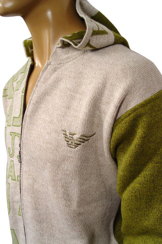 Mens Designer Clothes | EMPORIO ARMANI Mens Hooded Warm Sweater #113