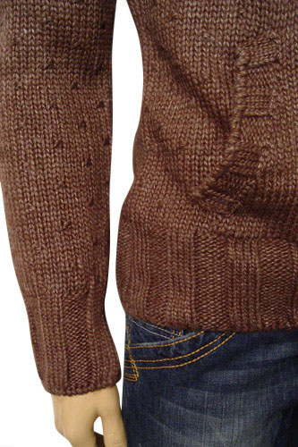 Mens Designer Clothes | EMPORIO ARMANI Mens Polo Style Warm Sweater #115