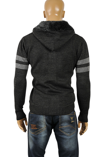 Mens Designer Clothes | ARMANI JEANS Men's Knit Hooded Sweater #159