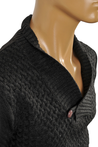 Mens Designer Clothes | ARMANI JEANS Men's Knit Warm V-Neck Sweater #160