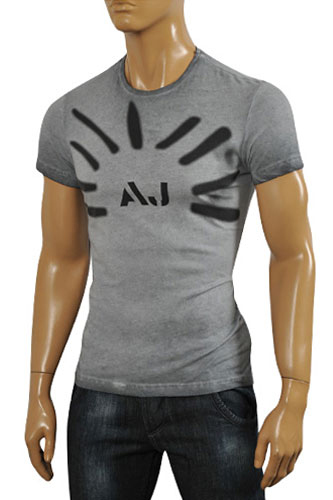 Mens Designer Clothes | ARMANI JEANS Men's Cotton T-Shirt #100