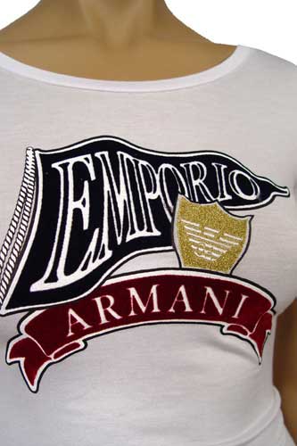 Womens Designer Clothes | EMPORIO ARMANI Ladies Short Sleeve Top #25