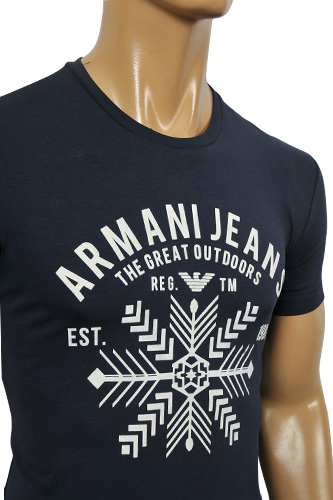 Mens Designer Clothes | ARMANI JEANS Men's Fitted Short Sleeve Tee #60