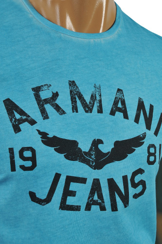 Mens Designer Clothes | ARMANI JEANS Men's Crewneck Short Sleeve Tee #82