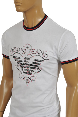 Mens Designer Clothes | ARMANI JEANS Men's Short Sleeve Tee #92