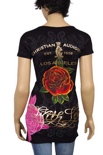 Womens Designer Clothes | CHRISTIAN AUDIGIER Multi Print Short Sleeve Tunic #81