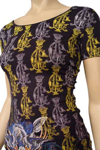 Womens Designer Clothes | CHRISTIAN AUDIGIER Multi Print Short Sleeve Tunic #93