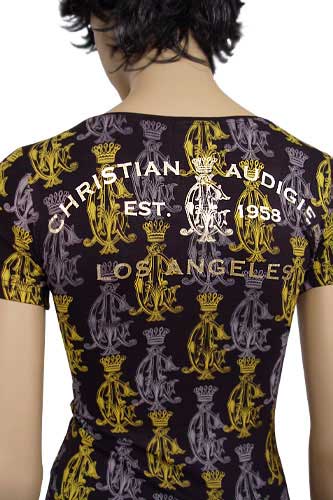 Womens Designer Clothes | CHRISTIAN AUDIGIER Multi Print Short Sleeve Tunic #93