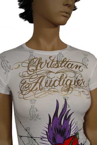 Womens Designer Clothes | CHRISTIAN AUDIGIER Multi Print Lady's Top #77