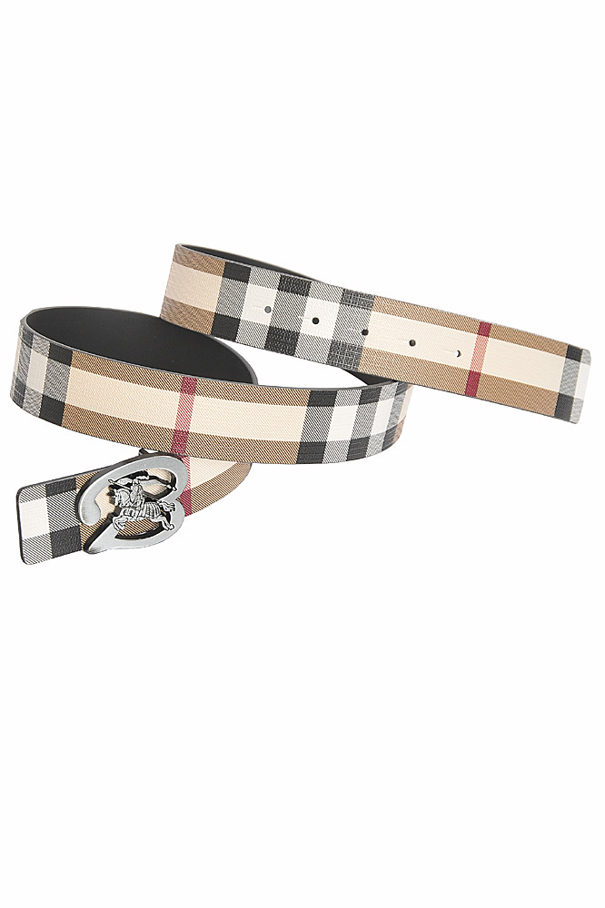 Mens Designer Clothes | BURBERRY menâ??s reversible leather belt with silver buckle 76