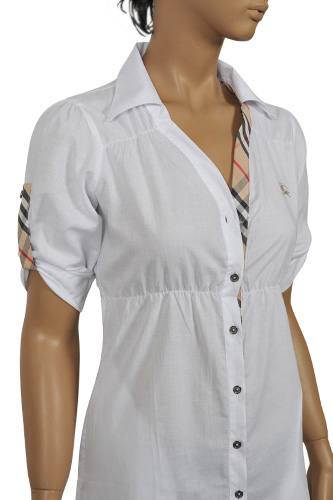 Womens Designer Clothes | BURBERRY Ladies Button Up Shirt #104
