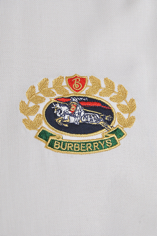 Mens Designer Clothes | BURBERRY men's long sleeve dress shirt with logo embroidery 256