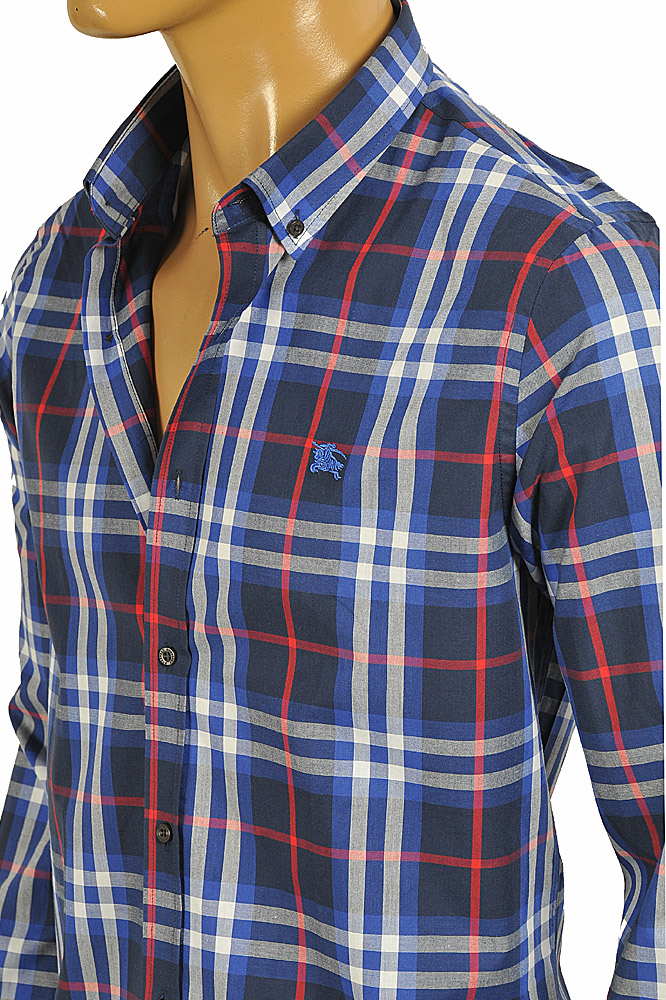 Mens Designer Clothes | BURBERRY men's long sleeve dress shirt 272