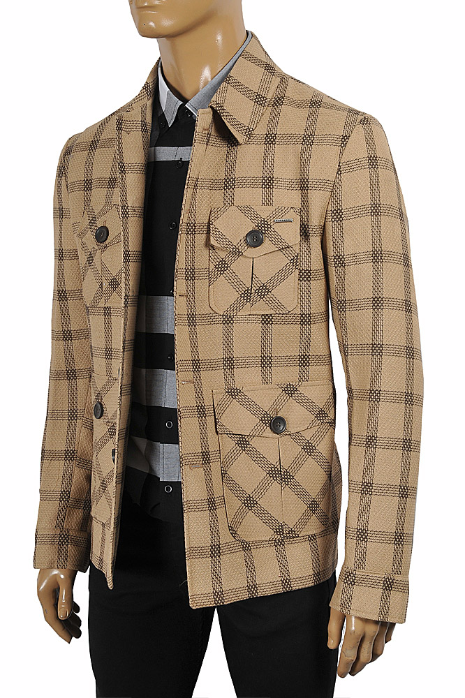 Mens Designer Clothes | BURBERRY Men's 5-button blazer coat jacket 57