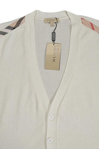Mens Designer Clothes | BURBERRY Men's V-Neck Button Up Sweater #119