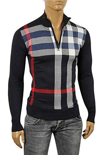 Mens Designer Clothes | BURBERRY Men's Zip Sweater #172