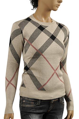 Womens Designer Clothes | BURBERRY Ladiesâ?? Crew Neck Sweater #175