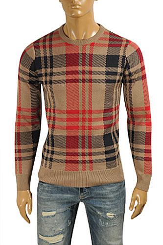Mens Designer Clothes | BURBERRY Men's Round Neck Knitted Sweater #220