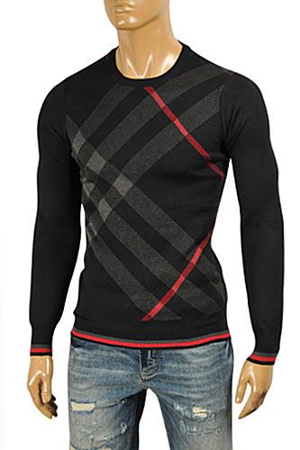 Mens Designer Clothes | BURBERRY Men's Round Neck Knitted Sweater #224