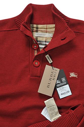 Mens Designer Clothes | BURBERRY Men's Button Up Knitted Sweater #231