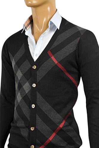 burberry cardigan mens