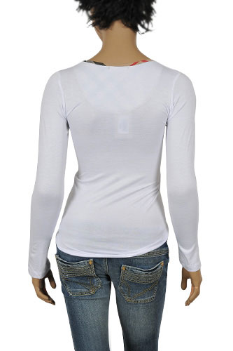 Womens Designer Clothes | BURBERRY Ladies Long Sleeve Top #10